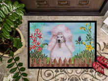 Load image into Gallery viewer, White Standard Poodle Spring Doormat - 24x36 Decorative Floor Mat – Indoor/Outdoor Rug with Artistic Flair CK1279JMAT