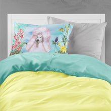 Load image into Gallery viewer, White Standard Poodle Spring  Standard Pillowcase – Artistic Decorative Front, White Back CK1279PILLOWCASE