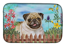 Load image into Gallery viewer, Fawn Pug Spring Dish Drying Mat – Absorbent, Artistic Kitchen Essentials CK1280DDM
