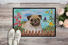 Load image into Gallery viewer, Fawn Pug Spring Doormat - 18x27 Decorative Floor Mat – Indoor/Outdoor Rug with Artistic Flair CK1280MAT