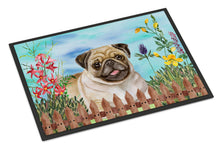 Load image into Gallery viewer, Fawn Pug Spring Doormat - 18x27 Decorative Floor Mat – Indoor/Outdoor Rug with Artistic Flair CK1280MAT