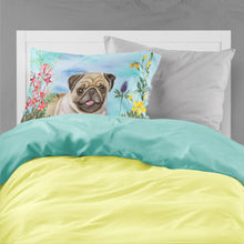 Load image into Gallery viewer, Fawn Pug Spring  Standard Pillowcase – Artistic Decorative Front, White Back CK1280PILLOWCASE