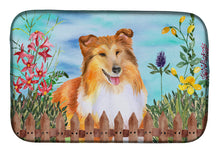 Load image into Gallery viewer, Sheltie Spring Dish Drying Mat – Absorbent, Artistic Kitchen Essentials CK1282DDM