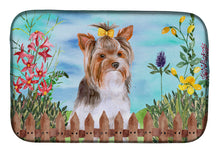 Load image into Gallery viewer, Yorkshire Terrier #2 Spring Dish Drying Mat – Absorbent, Artistic Kitchen Essentials CK1285DDM