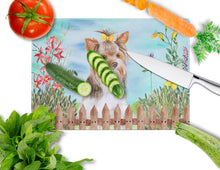 Load image into Gallery viewer, Yorkshire Terrier #2 Spring Glass Cutting Boards – Durable, Decorative Kitchen Art Large CK1285LCB