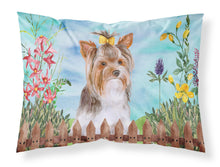 Load image into Gallery viewer, Yorkshire Terrier #2 Spring  Standard Pillowcase – Artistic Decorative Front, White Back CK1285PILLOWCASE