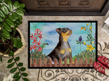 Load image into Gallery viewer, Miniature Pinscher #2 Spring Doormat - 18x27 Decorative Floor Mat – Indoor/Outdoor Rug with Artistic Flair CK1286MAT