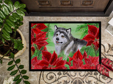 Load image into Gallery viewer, Alaskan Malamute Poinsettas Doormat - 24x36 Decorative Floor Mat – Indoor/Outdoor Rug with Artistic Flair CK1287JMAT