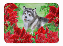Load image into Gallery viewer, Alaskan Malamute Poinsettas Machine Washable Memory Foam Mat CK1287RUG