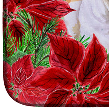 Load image into Gallery viewer, English Bulldog Poinsettas Dish Drying Mat – Absorbent, Artistic Kitchen Essentials CK1288DDM