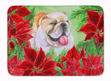 Load image into Gallery viewer, English Bulldog Poinsettas Machine Washable Memory Foam Mat CK1288RUG