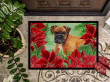 Load image into Gallery viewer, German Boxer Poinsettas Doormat - 24x36 Decorative Floor Mat – Indoor/Outdoor Rug with Artistic Flair CK1289JMAT