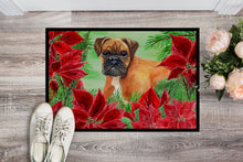 Load image into Gallery viewer, German Boxer Poinsettas Doormat - 18x27 Decorative Floor Mat – Indoor/Outdoor Rug with Artistic Flair CK1289MAT