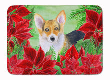 Load image into Gallery viewer, Pembroke Corgi Poinsettas Machine Washable Memory Foam Mat CK1291RUG