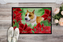 Load image into Gallery viewer, American Staffordshire Poinsettas Doormat - 24x36 Decorative Floor Mat – Indoor/Outdoor Rug with Artistic Flair CK1293JMAT