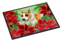 Load image into Gallery viewer, American Staffordshire Poinsettas Doormat - 24x36 Decorative Floor Mat – Indoor/Outdoor Rug with Artistic Flair CK1293JMAT