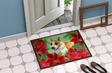 Load image into Gallery viewer, American Staffordshire Poinsettas Doormat - 18x27 Decorative Floor Mat – Indoor/Outdoor Rug with Artistic Flair CK1293MAT