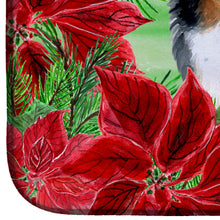 Load image into Gallery viewer, Bernese Mountain Dog Poinsettas Dish Drying Mat – Absorbent, Artistic Kitchen Essentials CK1294DDM