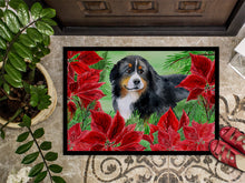 Load image into Gallery viewer, Bernese Mountain Dog Poinsettas Doormat - 18x27 Decorative Floor Mat – Indoor/Outdoor Rug with Artistic Flair CK1294MAT