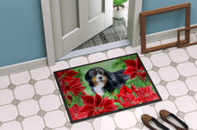 Load image into Gallery viewer, Bernese Mountain Dog Poinsettas Doormat - 18x27 Decorative Floor Mat – Indoor/Outdoor Rug with Artistic Flair CK1294MAT