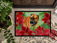 Load image into Gallery viewer, Boerboel Mastiff Poinsettas Doormat - 24x36 Decorative Floor Mat – Indoor/Outdoor Rug with Artistic Flair CK1295JMAT