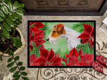 Load image into Gallery viewer, Fox Terrier Poinsettas Doormat - 18x27 Decorative Floor Mat – Indoor/Outdoor Rug with Artistic Flair CK1298MAT