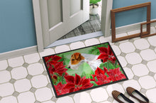 Load image into Gallery viewer, Fox Terrier Poinsettas Doormat - 18x27 Decorative Floor Mat – Indoor/Outdoor Rug with Artistic Flair CK1298MAT