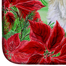 Load image into Gallery viewer, Maltese Poinsettas Dish Drying Mat – Absorbent, Artistic Kitchen Essentials CK1299DDM