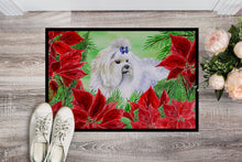 Load image into Gallery viewer, Maltese Poinsettas Doormat - 24x36 Decorative Floor Mat – Indoor/Outdoor Rug with Artistic Flair CK1299JMAT