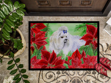 Load image into Gallery viewer, Maltese Poinsettas Doormat - 24x36 Decorative Floor Mat – Indoor/Outdoor Rug with Artistic Flair CK1299JMAT