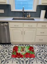 Load image into Gallery viewer, German Shepherd Poinsettas Machine Washable Memory Foam Mat CK1302RUG