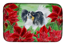 Load image into Gallery viewer, Papillon Poinsettas Dish Drying Mat – Absorbent, Artistic Kitchen Essentials CK1305DDM