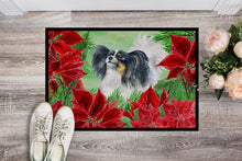 Load image into Gallery viewer, Papillon Poinsettas Doormat - 24x36 Decorative Floor Mat – Indoor/Outdoor Rug with Artistic Flair CK1305JMAT