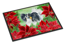 Load image into Gallery viewer, Papillon Poinsettas Doormat - 24x36 Decorative Floor Mat – Indoor/Outdoor Rug with Artistic Flair CK1305JMAT
