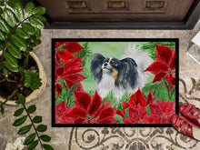 Load image into Gallery viewer, Papillon Poinsettas Doormat - 18x27 Decorative Floor Mat – Indoor/Outdoor Rug with Artistic Flair CK1305MAT