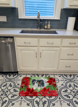 Load image into Gallery viewer, Papillon Poinsettas Machine Washable Memory Foam Mat CK1305RUG