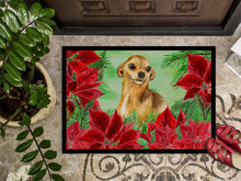 Load image into Gallery viewer, Chihuahua Poinsettas Doormat - 18x27 Decorative Floor Mat – Indoor/Outdoor Rug with Artistic Flair CK1306MAT