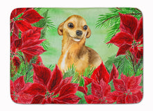 Load image into Gallery viewer, Chihuahua Poinsettas Machine Washable Memory Foam Mat CK1306RUG