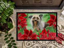 Load image into Gallery viewer, Chinese Crested Poinsettas Doormat - 18x27 Decorative Floor Mat – Indoor/Outdoor Rug with Artistic Flair CK1307MAT