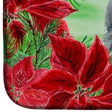 Load image into Gallery viewer, Giant Schnauzer Poinsettas Dish Drying Mat – Absorbent, Artistic Kitchen Essentials CK1308DDM