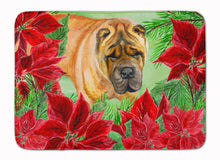 Load image into Gallery viewer, Shar Pei Poinsettas Machine Washable Memory Foam Mat CK1309RUG