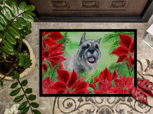 Load image into Gallery viewer, Schnauzer Poinsettas Doormat - 24x36 Decorative Floor Mat – Indoor/Outdoor Rug with Artistic Flair CK1310JMAT