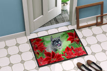 Load image into Gallery viewer, Schnauzer Poinsettas Doormat - 18x27 Decorative Floor Mat – Indoor/Outdoor Rug with Artistic Flair CK1310MAT
