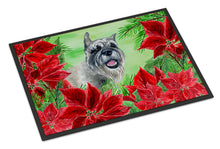 Load image into Gallery viewer, Schnauzer Poinsettas Doormat - 18x27 Decorative Floor Mat – Indoor/Outdoor Rug with Artistic Flair CK1310MAT