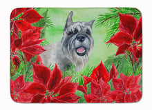 Load image into Gallery viewer, Schnauzer Poinsettas Machine Washable Memory Foam Mat CK1310RUG