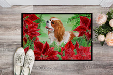 Load image into Gallery viewer, Cavalier Spaniel Poinsettas Doormat - 18x27 Decorative Floor Mat – Indoor/Outdoor Rug with Artistic Flair CK1311MAT
