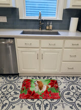 Load image into Gallery viewer, Cavalier Spaniel Poinsettas Machine Washable Memory Foam Mat CK1311RUG