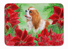 Load image into Gallery viewer, Cavalier Spaniel Poinsettas Machine Washable Memory Foam Mat CK1311RUG