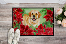 Load image into Gallery viewer, Golden Retriever Poinsettas Doormat - 24x36 Decorative Floor Mat – Indoor/Outdoor Rug with Artistic Flair CK1312JMAT