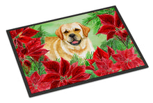 Load image into Gallery viewer, Golden Retriever Poinsettas Doormat - 24x36 Decorative Floor Mat – Indoor/Outdoor Rug with Artistic Flair CK1312JMAT